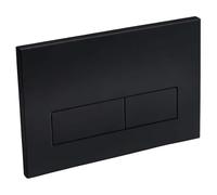 Placca di Comando WC Opaco per Geberit Sigma Serie, Nero | Placca di Comando a Doppio Tasto, Durevole e a Risparmio Idrico, 246x164 mm