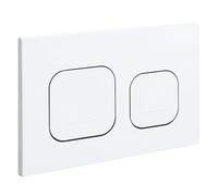 Placca di Comando WC per Geberit Sigma UP300 UP320, Bianco | Placca Ricambio per Cassetta WC Sospesa, Doppio Pulsante di Scarico, 245 × 164 mm, 115770115