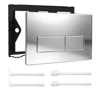 Placca di comando WC, piastra di scarico a doppio scarico compatibile con GEBERIT SIGMA01/20/21/30 UP300/320, placca di ricambio 115.770.11.5, dimensioni 246×164mm, cromo