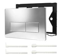 Placca di comando WC, piastra di scarico a doppio scarico compatibile con GEBERIT SIGMA01 UP300/320, placca di ricambio 115.770.11.5, argento galvanizzato