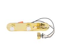 Placca Di Controllo Per Chitarra Pre - Cablata, Piastra Di Controllo 3 Vie Volume E Tono Nera - Materiale Metallico Resistente, Montaggio Facile, Per (Tempo atmosferico)