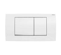 Placca di Copertura 2 Tasti Bianca per Cassetta di Scarico Geberit 110700 New