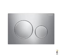 Placca Di Copertura 2 Tasti Sigma 20 Geberit - Cromo - Bordi Tasti Satinati