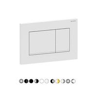 PLACCA DI COPERTURA 2 TASTI SIGMA 30 GEBERIT Bianco bordo inf Bianco opaco