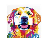 Placca di copertura colorata per interruttore della luce del cane, design vivace con animali per la decorazione domestica, piastre da parete in materiale termoplastico, dimensioni standard a doppia