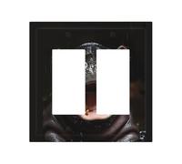 Placca di copertura decorativa per interruttore della luce, 2 gang piastre da parete di medie dimensioni 12,4 x 12,7 cm, copertura da parete con ippopotamo giocoso, in policarbonato termoplastico
