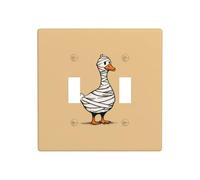 Placca di copertura per interruttore a parete a forma di oca in una mummia, dimensioni standard - 11,4 x 11,4 cm