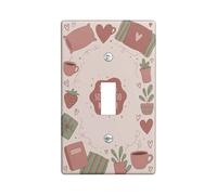 Placca di copertura per interruttore della luce a forma di cuore, accogliente e fantasiosa, in plastica, dimensioni standard, per nuovo appartamento, casa, camera da letto, ufficio, decorazione