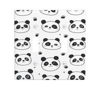 Placca di copertura per interruttore della luce a forma di panda, design con animali bianchi e neri per la camera dei bambini, piastre da parete in materiale termoplastico, dimensioni standard, doppia
