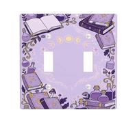 Placca di copertura per interruttore della luce a tema libro degli incantesimi e pozioni mistiche