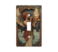 Placca di copertura per interruttore della luce del musicista, stile vintage artistico, piastra decorativa per la casa, ideale per soggiorno, design termoplastico a levetta singola