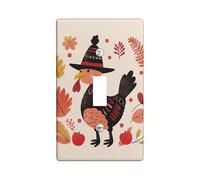 Placca di copertura per interruttore della luce del Ringraziamento Turchia/Coperture di uscita, Decorazione per la stagione autunnale per accenti da parete, piastre da parete in materiale