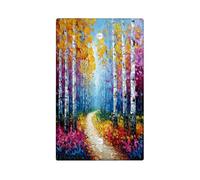 Placca di copertura per interruttore della luce della foresta autunnale, giallo vivace e foglie di pesca per la decorazione domestica, piastre da parete in materiale termoplastico, piastra di