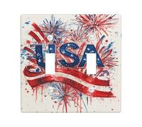 Placca di copertura per interruttore della luce doppia, stile patriottico celebrativo, con nastro per il giorno dell'indipendenza, in plastica rossa, dimensioni standard, per soggiorno, camera da