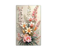 Placca di copertura per interruttore della luce floreale primaverile, morbide fioriture da giardino di pesca per decorazioni domestiche, piastre da parete in materiale termoplastico, piastra di