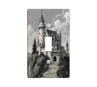 Placca di copertura per interruttore della luce singolo, stile gotico romantico con albero, in plastica grigia, dimensioni standard, per nuovo appartamento, casa, camera da letto, ufficio, decorazione