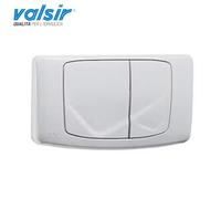 Placca di ricambio bianco lucido doppio tasto per Valsir Rios e Angel