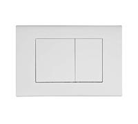 Placca di Scarico Bianco Opaco - Compatibile con Geberit Duofix Sigma/Delta/Basic - Doppio Pulsante di Scarico - Wunderbad