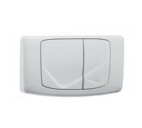 Placca doppio scarico WC per cassette a incasso Valsir Rios bianco VS0828501