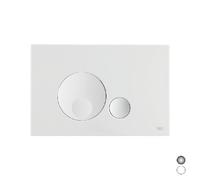 PLACCA DOPPIO SCARICO GLOBE Bianca