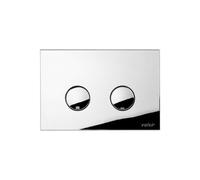 Placca doppio scarico non ingrombo cromata per cassetta incasso valsir VS0875035