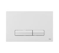Placca doppio tasto Glam Olipure Bianca cassetta incasso Oli