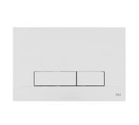 Placca doppio tasto Narrow Olipure Bianca cassetta incasso Oli