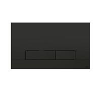 Placca doppio tasto Narrow Olipure Nera Soft Touch cassetta incasso Oli