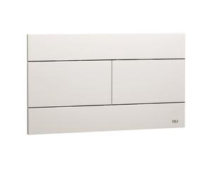 Placca doppio tasto Slim Bianca cassetta incasso Oli
