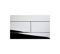 Placca dual cassetta incasso doppio scarico slim cromata 659044 Oli