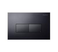 PLACCA DUE TASTI ECO LINEA PUCCI NERO OPACA 280X180 MM SPESSORE 4,7MM 80230561