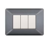 PLACCA EASY MATIX GRIGIO CHIARO 3P
