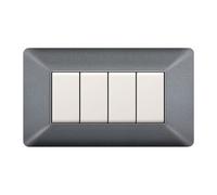 PLACCA EASY MATIX GRIGIO CHIARO 4P