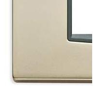 placca eikon 7M nichel satinato 20657.22