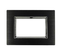 PLACCA ELEGANCE METALLO SATINATO COMPATIBILE MATIX SERIE COMPLETA INCASS