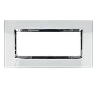 Placca Elegance Vetro Effetto Lucido compatibile con Bticino Matix