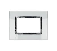 Placca Elegance Vetro Effetto Lucido compatibile con Bticino Matix