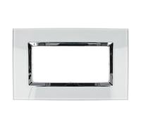 Placca Elegance Vetro Effetto Lucido compatibile con Bticino Matix