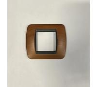 Placca Elettrica 2 Moduli BTicino L4802LNC Living - Legno Noce Europeo