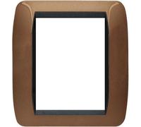 Placca Elettrica 3+3 Moduli BTicino L4826BO Living Quadra - Bronzo Ossidato