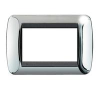 Placca Elettrica 3 Moduli BTicino L4803CR Living International - Cromo Lucido
