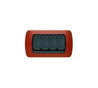 Placca Elettrica 4 Posti BTicino L4804TR Living International - Terracotta