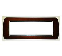 Placca Elettrica 7 Moduli BTicino L4807LMG Living - Mogano