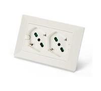 Fme Multipresa Universale da Incasso con Doppia Presa Bipasso Italiana Schuko Bi