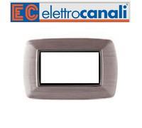PLACCA ELETTROCANALI SERIE MYLIFE PVC BIANCO NERO GRIGIO AVORIO LEGNO RAME AL...