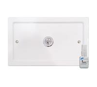 Placca esterna Dora Bianco Opaco per cassetta incasso Faismilani