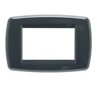 Placca Evolution Classic Line per scatole rettangolari 3 moduli antracite Antracite