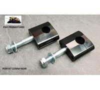 Placca Flangia Manubrio Motocicletta 22.2MM Yamaha Nero