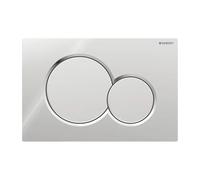 Placca Geberit Sigma01 RouCromato Lucido / Cromosatinato Doppio Tasto | 115.7