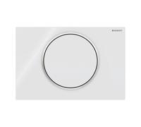 Placca Geberit Sigma10 RouBianco / Cromato Lucido | 115.758.KJ.5 Bianco